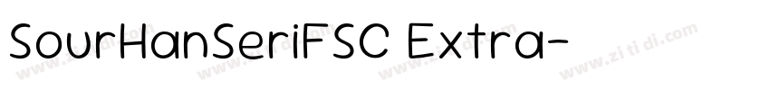SourHanSeriFSC Extra字体转换 SourHanSeriFSC Extra字体转换